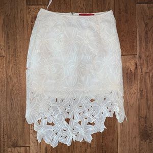 NWOT Cream High-low Skirt